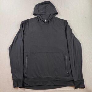 Vuori Ponto Pullover Hoodie Sweatshirt performance tech black large